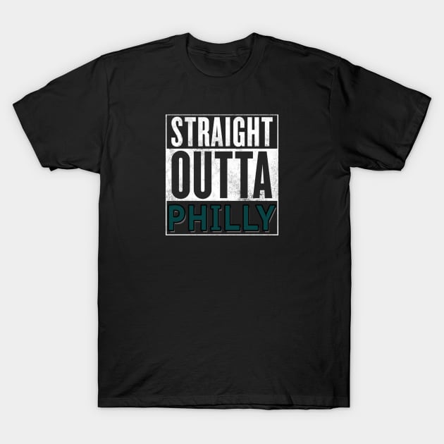 Straight Outta philly T-Shirt by Philly Drinkers